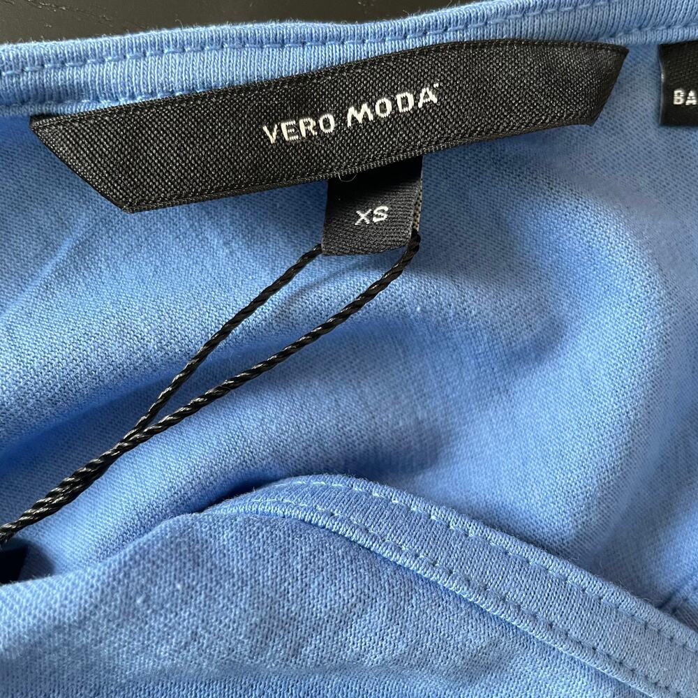 Vero Moda Rebecca Knot 7/8 Dress Granada Sky XS - Picture 8 of 9